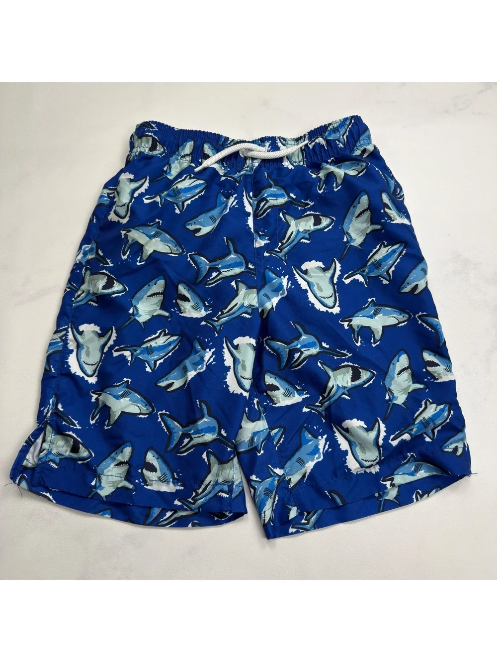 The Children's Place Swim Shorts Shark Print Elastic Waist - Boys XXL
